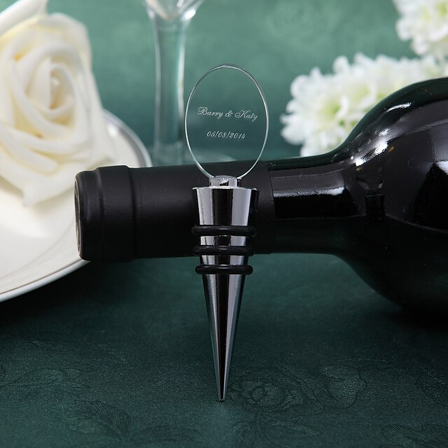  Non-personalized Stainless Steel Glass Bottle Stoppers Bottle Favor Classic Theme Bottle Favor