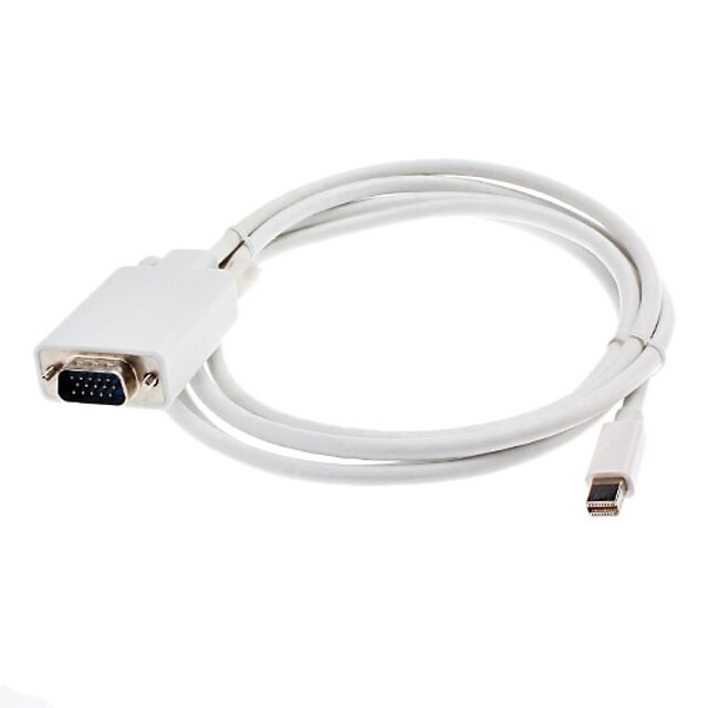  Mini DisplayPort macho a macho Cable VGA para MacBook y otros (180cm)