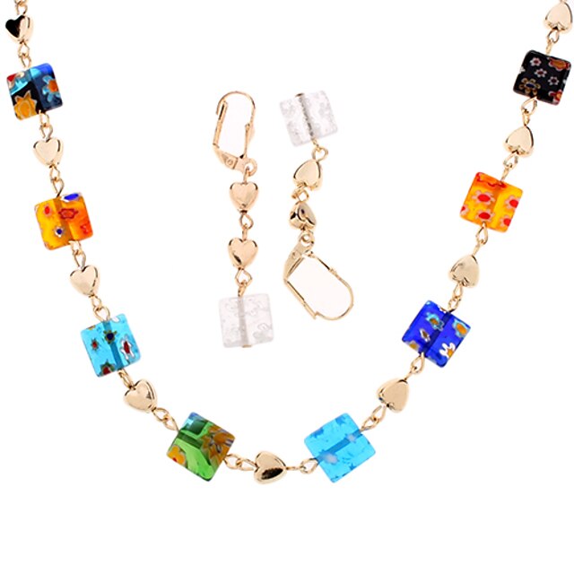  Alliage Boucles d'oreille Colliers décoratifs Bracelet Pour Soirée Cadeaux de mariage