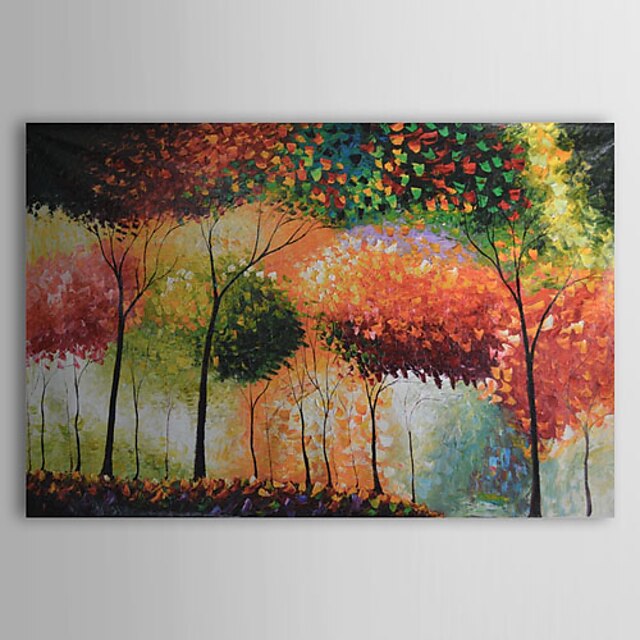  Hand-Painted Landscape One Panel Canvas Oil Painting For Home Decoration