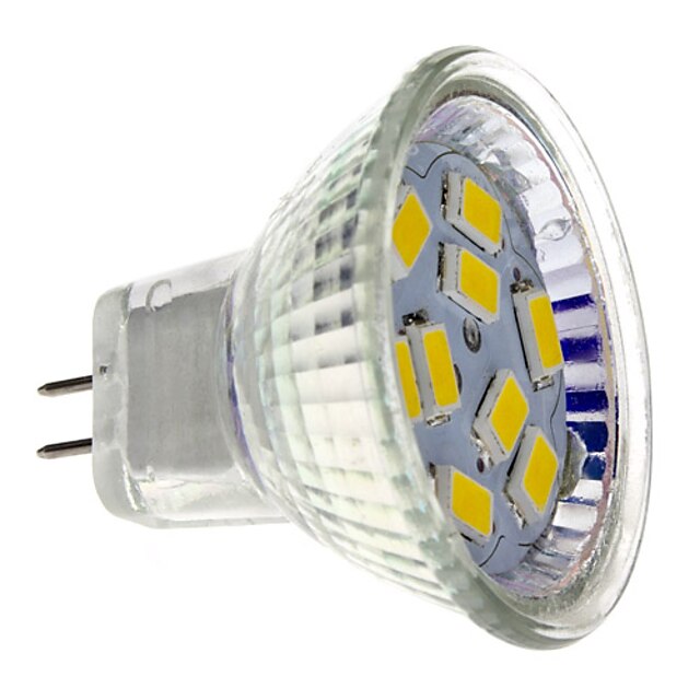  2 W LED-spotlights 200 lm GU4(MR11) MR11 9 LED-pärlor SMD 5730 Varmvit 12 V