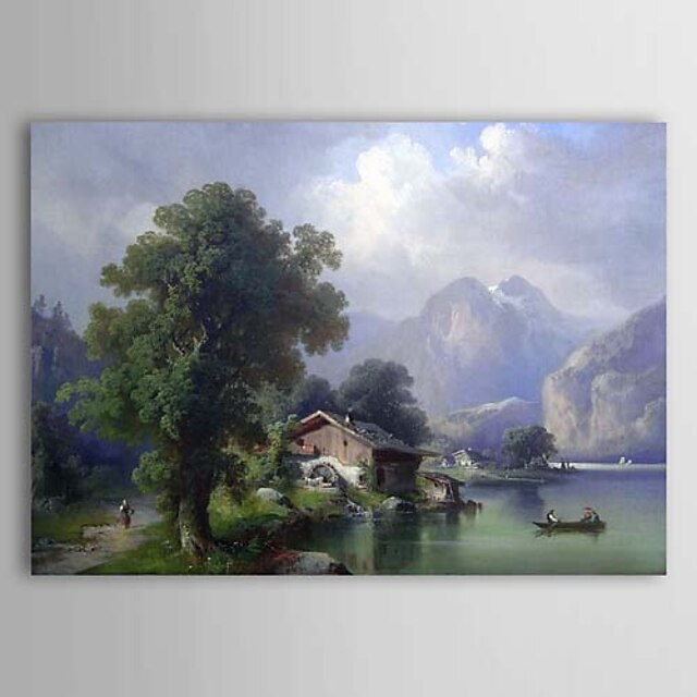  Oil Painting Hand Painted - Landscape Comtemporary Stretched Canvas