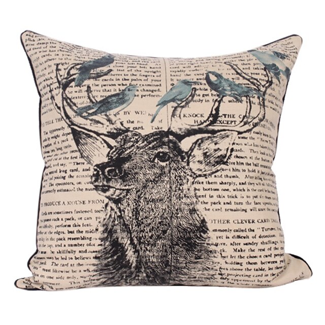  Classic Cotton Deer, Oreiller couvercle décoratif