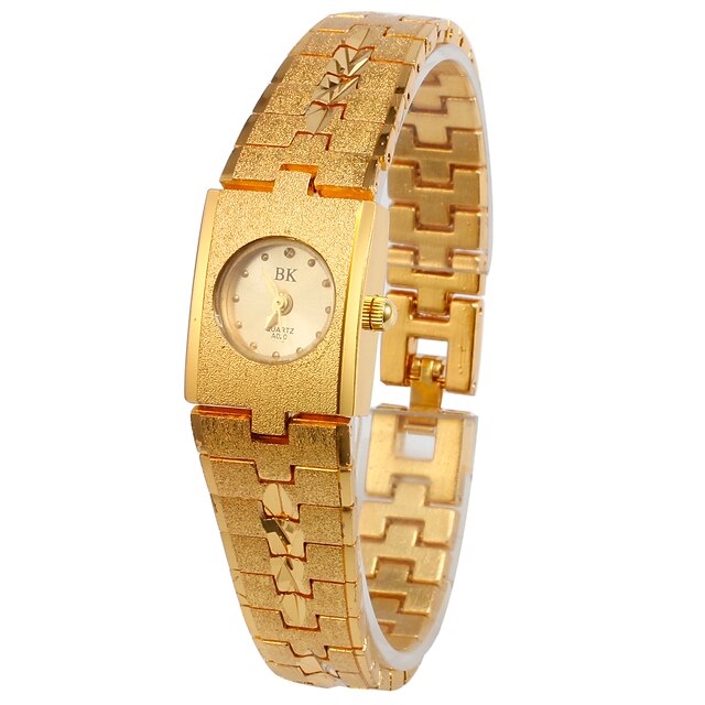  Women's Fold-over Fashion Watch Gold Wrist Watch - Black / Gold Gold