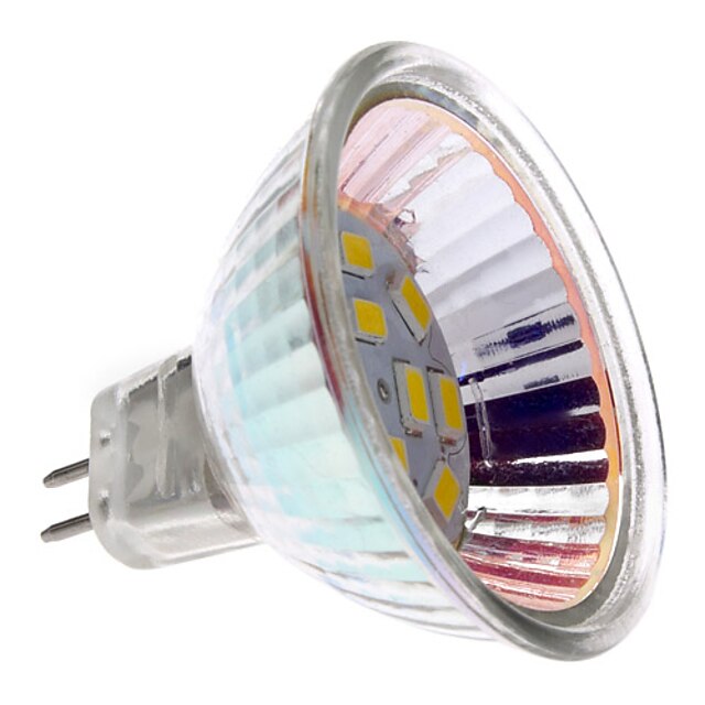  MR16(GU5.3)2ワット12x5730smd 180LM暖かい白色光LEDスポット電球(12V)