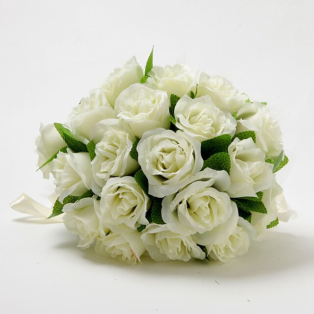  Wedding Flowers Bouquets Wedding Satin / Cotton 11.02