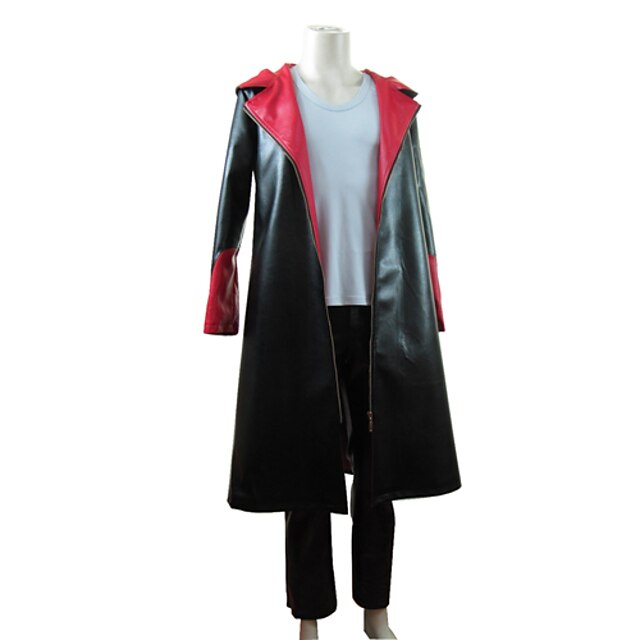  Inspired by Devil May Cry Dante Video Game Cosplay Costumes Cosplay Suits Patchwork Long Sleeve Vest Pants Cloak Costumes