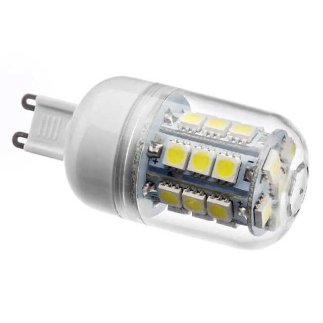  1pc 3 W 210 lm G9 LED-kolbepærer T 27 LED Perler SMD 5050 Naturlig hvid 220-240 V / 200-240 V / #