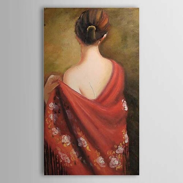  Hand-Painted People One Panel Canvas Oil Painting For Home Decoration
