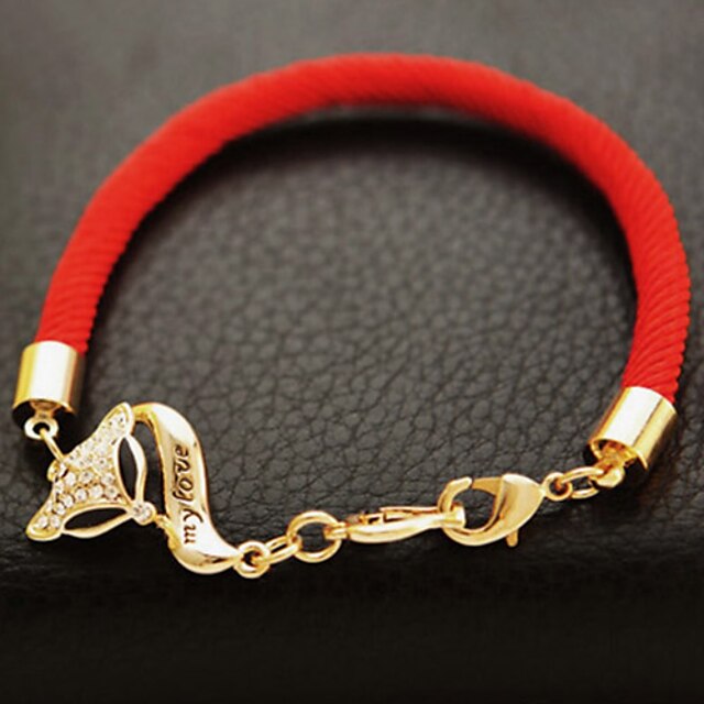  Women's Fox Red Rope Bracelet
