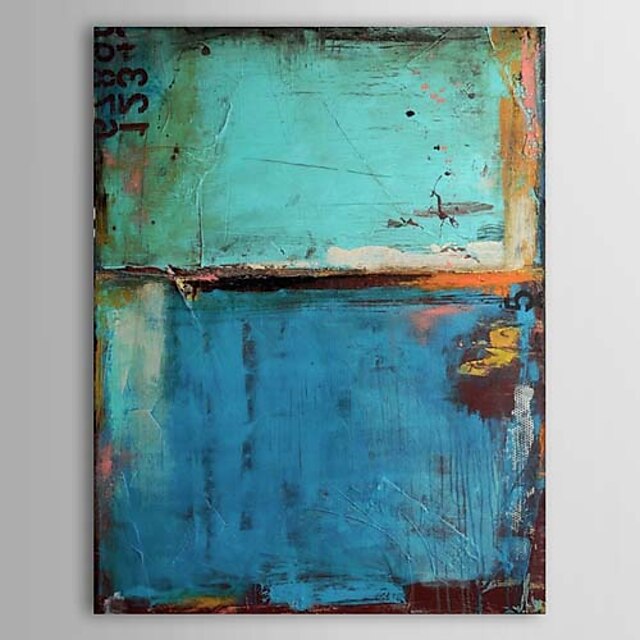  Oil Painting Hand Painted - Abstract Classic Modern Stretched Canvas / 20