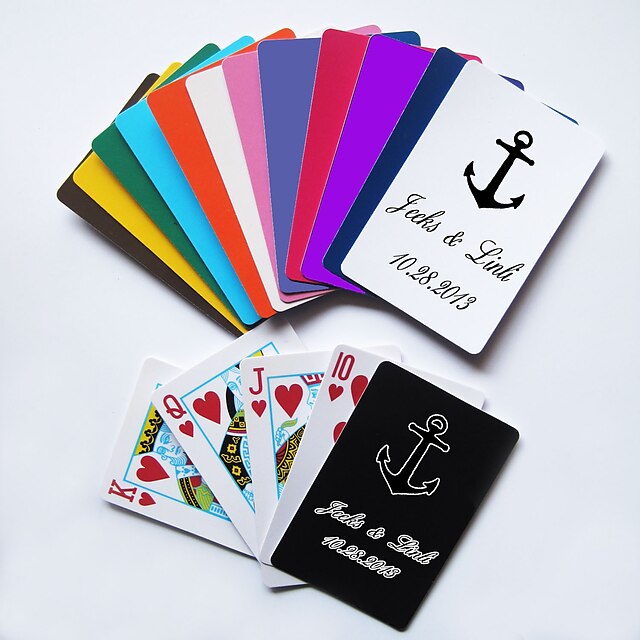  carduri personalizate de joc - lance (mai multe culori)