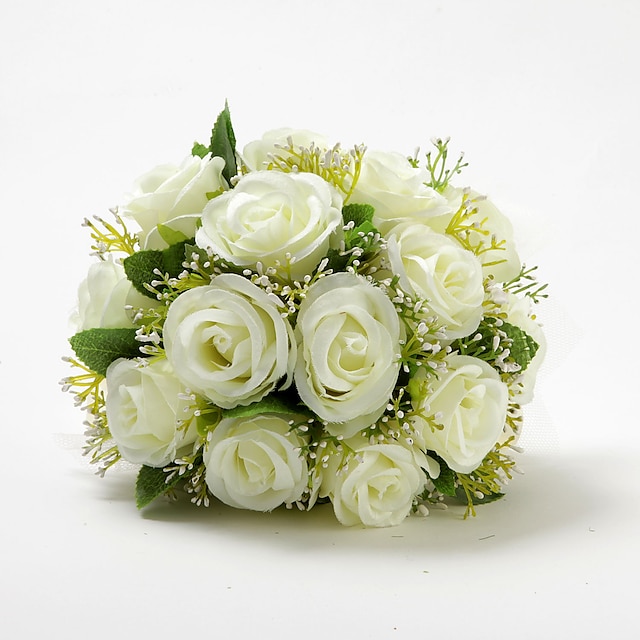  Esküvői virágok Csokrok Esküvő Szatén / Pamut Kb. 28 cm