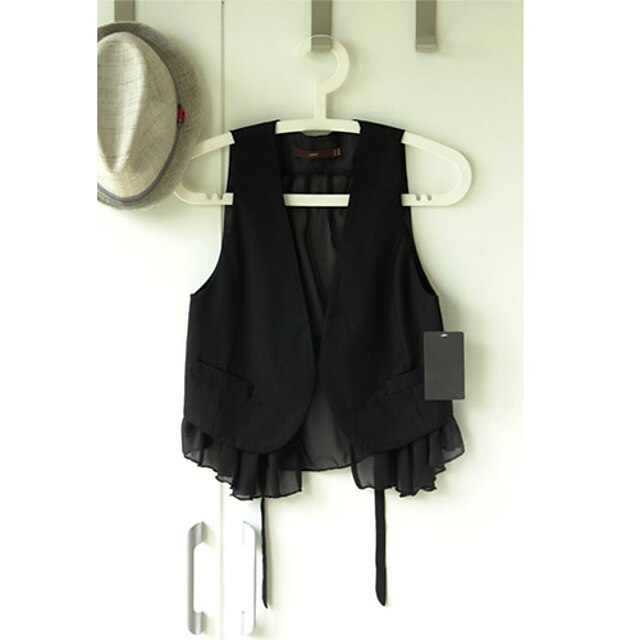  Women's Chiffon Splicing Waistcoat