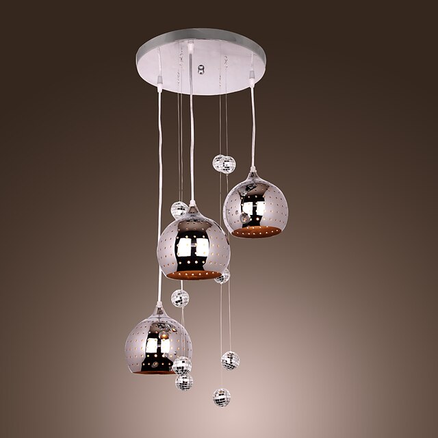  Pendant Light with 3 Lights in Metal