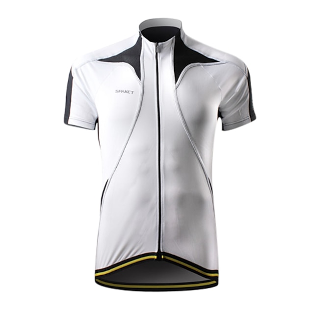  SPAKCT® Cycling Jersey Men's Short Sleeve Breathable / Quick Dry / Waterproof Zipper / Front Zipper Bike Jersey / Tops 100% Polyester