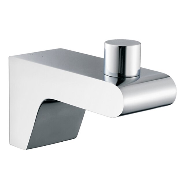  Chrome Finish Contemporary Style Brass Robe Hooks