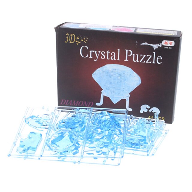  41 pcs Diamant 3D-pussel Kristallpussel Ljusglimmer Belysning ABS Leksaker Present