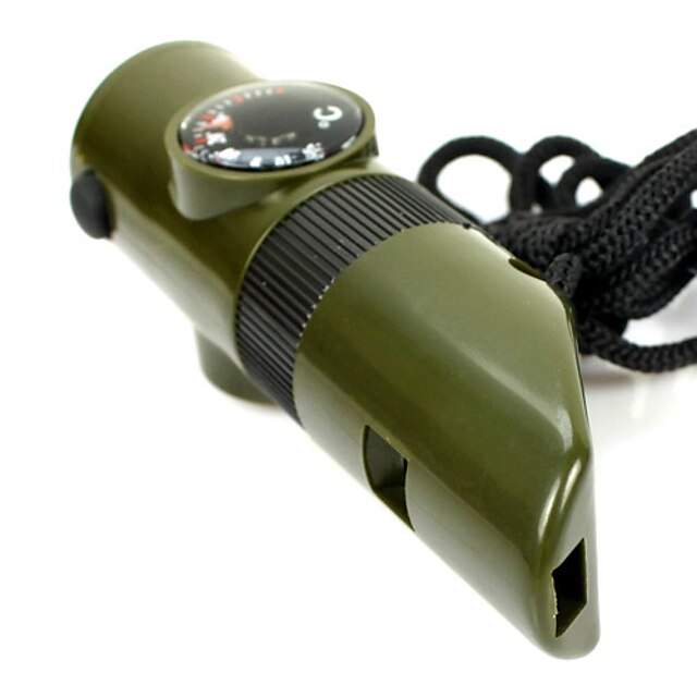  Survival Whistle Multi Function / Survival / Whistle Hiking ABS Dark Green