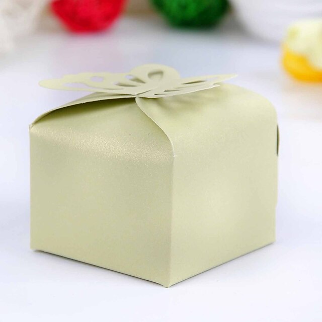  Butterfly Top Favor Box – Set of 12 (More Colors)