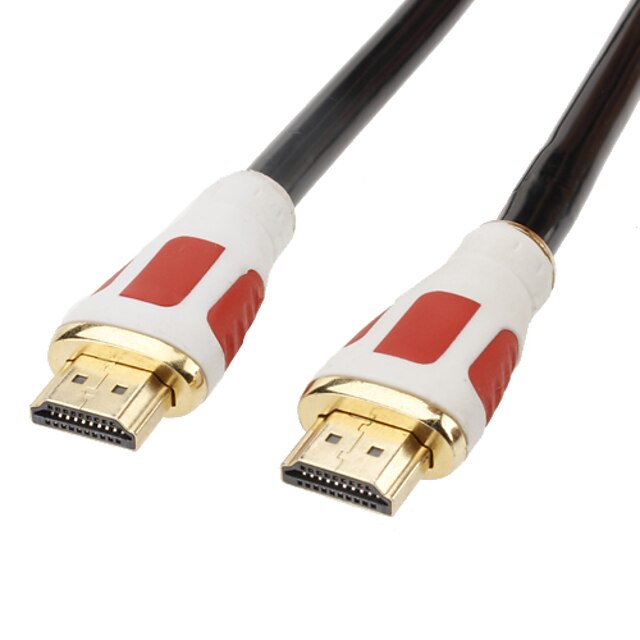  1.5M 5FT V1.4 Black 1080P 4K 3D HDMI with Ethernet HDMI High Speed HDMI Cable w/Ferrite Cores 