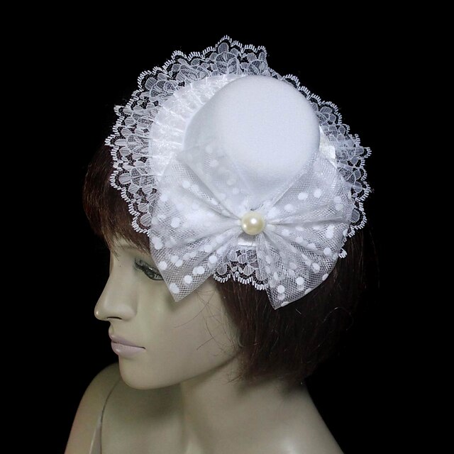  Women's Lace / Tulle / Flannelette Headpiece-Wedding / Special Occasion Fascinators