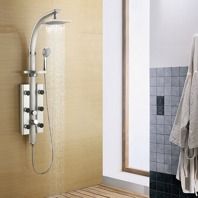  200 * 200mm falra szerelhető forgatható zuhany panel csaptelep test spray - festés kivitelben