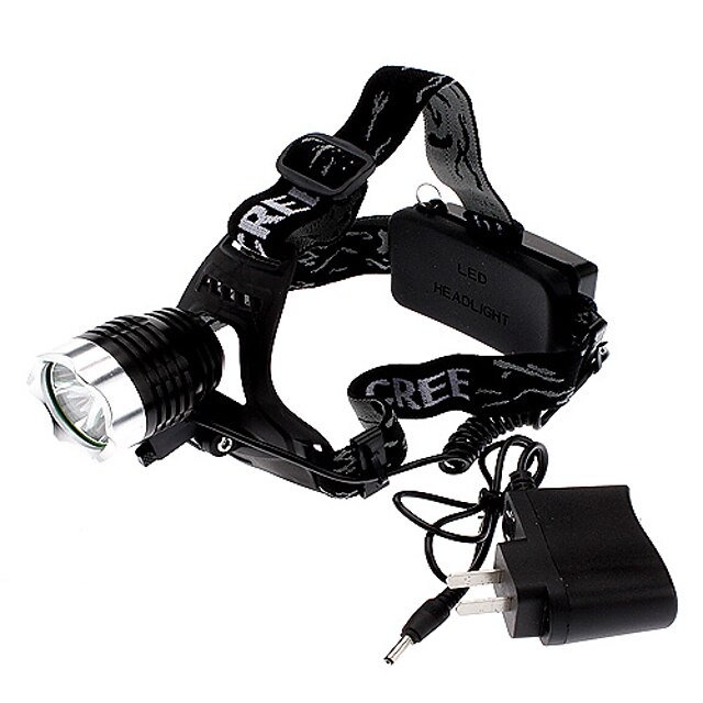  LED Flashlights / Torch Headlamps Headlight Rechargeable 1000 lm LED LED 1 Emitters 3 Mode Rechargeable EU Plug AU Plug UK Plug US Plug / Aluminum Alloy