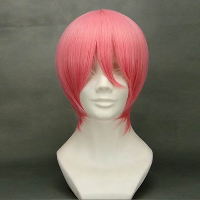  Cosplay Wigs Reborn! Giotto Vongola Anime Cosplay Wigs 12 inch Heat Resistant Fiber Men's Halloween Wigs