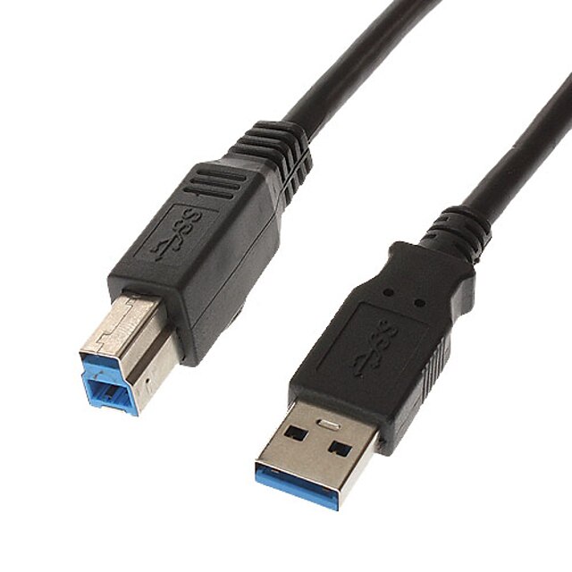  stampante ad alta velocità USB 3.0 un maschio a maschio 3,0 m 5 metri di cavo dati B (nero)