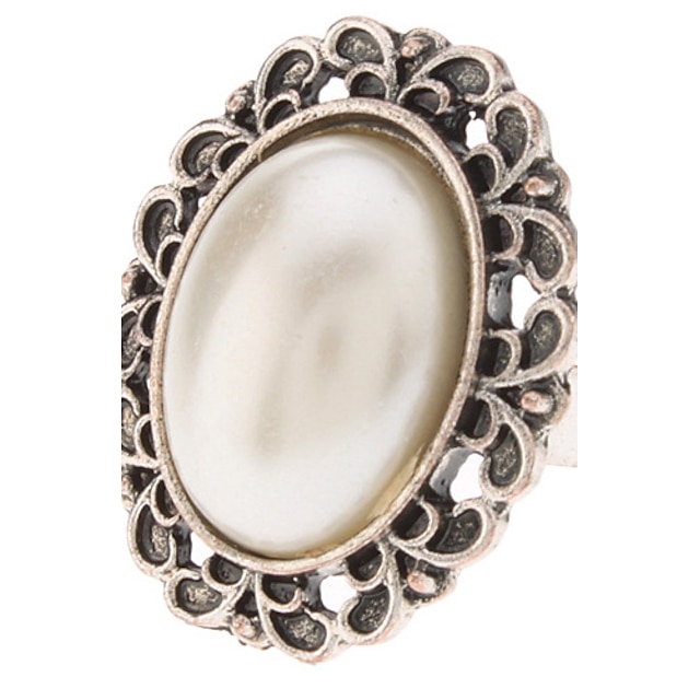  Alliances Femme Imitation de perle Perle / Alliage Perle / Alliage Amour 5 BlancReprésentation de couleur & Style peut varier par