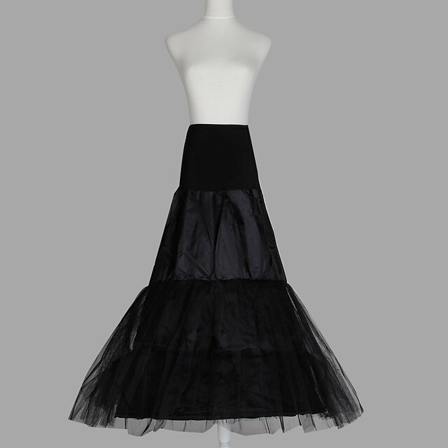  Wedding / Special Occasion Slips Organza / Taffeta / Tulle Floor-length A-Line Slip with