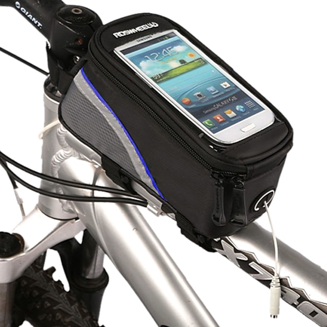  ROSWHEEL Cell Phone Bag Bike Frame Bag Top Tube Waterproof Reflective Strips Bike Bag Polyester PVC(PolyVinyl Chloride) Bicycle Bag Cycle Bag iPhone 5C / iPhone 4/4S / Iphone 5/5S Cycling / Bike