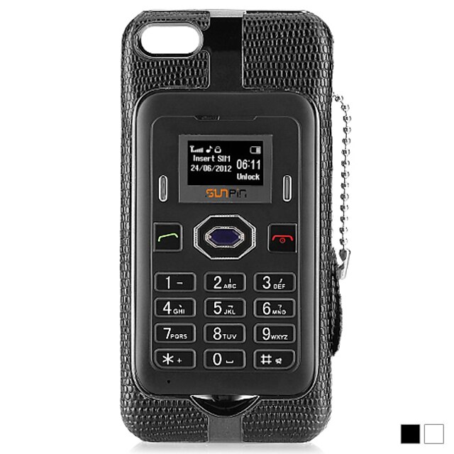  Dobbelt Frequency Mini Mobiltelefon med Cover for iPhone5