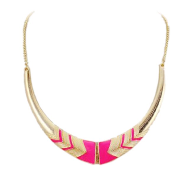  Women's Choker Necklace Statement Necklace Crescent Moon Ladies Unique Design European Fashion Alloy Black Pink Necklace Jewelry For Party Congratulations Daily Casual