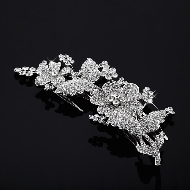  Crystal / Fabric / Alloy Tiaras / Hair Combs with 1 Wedding / Special Occasion / Party / Evening Headpiece