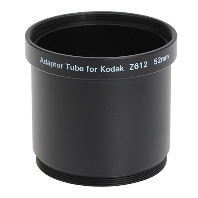  52Mm Linse Og Filter Adapter Tube Til Kodak Z612/Z712/Z812 Sort