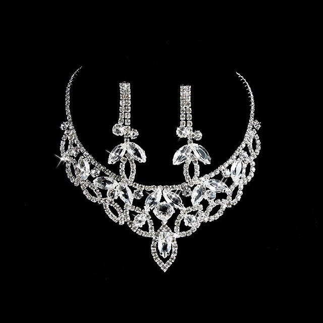  Jewelry Set Women's Anniversary / Wedding / Engagement / Birthday / Party / Special Occasion Jewelry Sets Alloy / Rhinestone Rhinestone