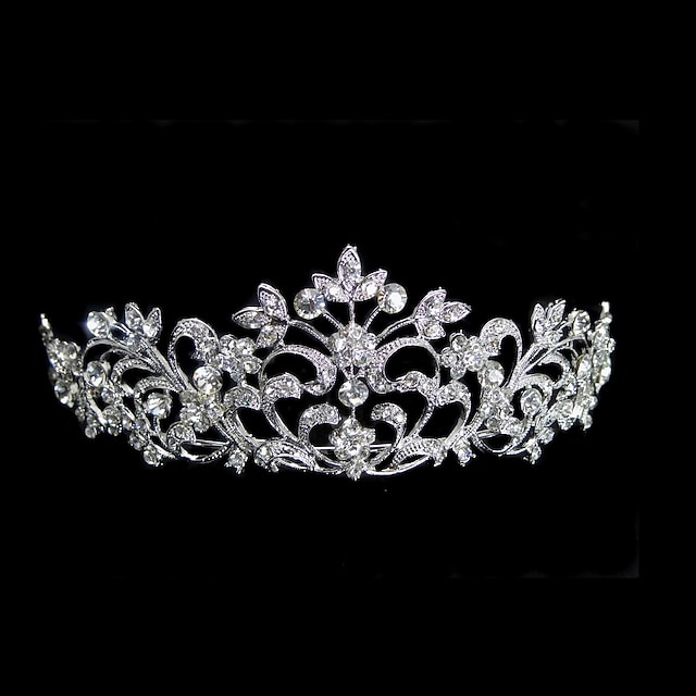  Women's Rhinestone Alloy Headpiece-Wedding Tiaras Elegant Style