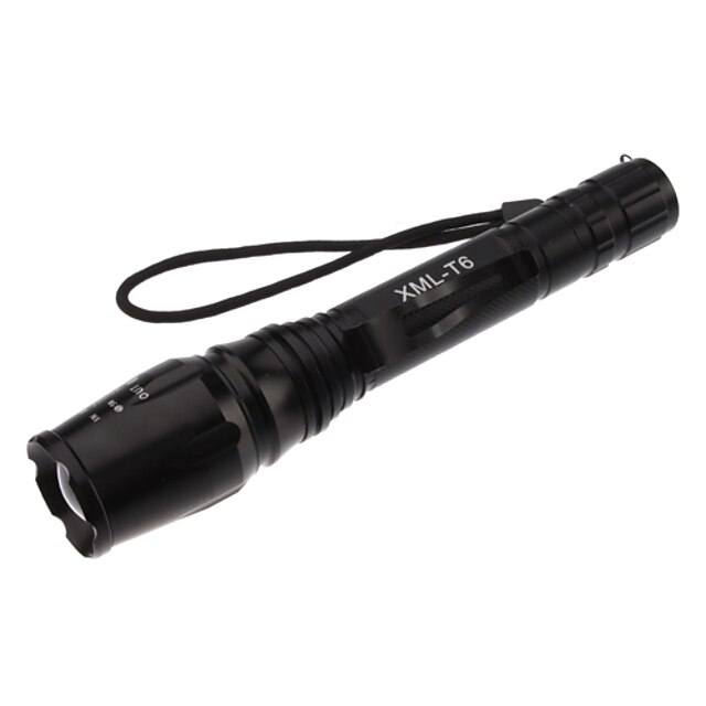  SG LED Taschenlampen Hand Taschenlampen 1000 lm LED Cree® XM-L T6 1 Sender 5 Beleuchtungsmodus einstellbarer Fokus Für den täglichen Einsatz / Aluminium-Legierung