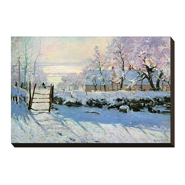  La Magpie, 1869 par Claude Monet célèbre toiles tendues