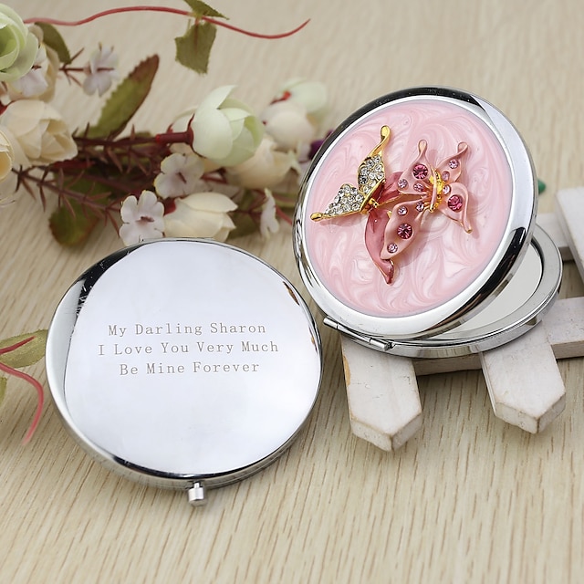  Wedding Anniversary Engagement Party Bridal Shower Bachelor's Party Birthday Party Chrome Compacts Floral Theme
