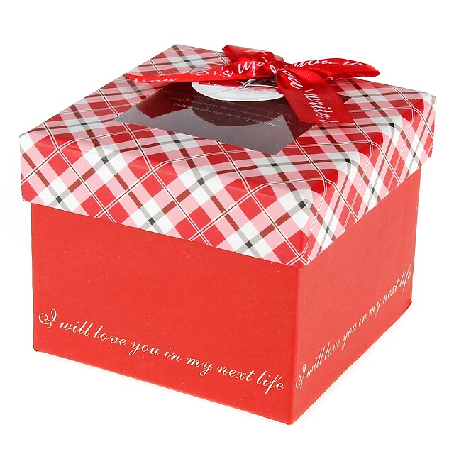  cuboide tarjeta papel favor titular con arco cajas de regalo-1 favores de la boda
