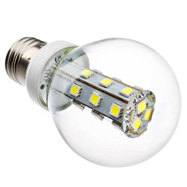  E26/E27 LED Globe Bulbs G60 21 SMD 5050 280lm Natural White 6000K AC 220-240V