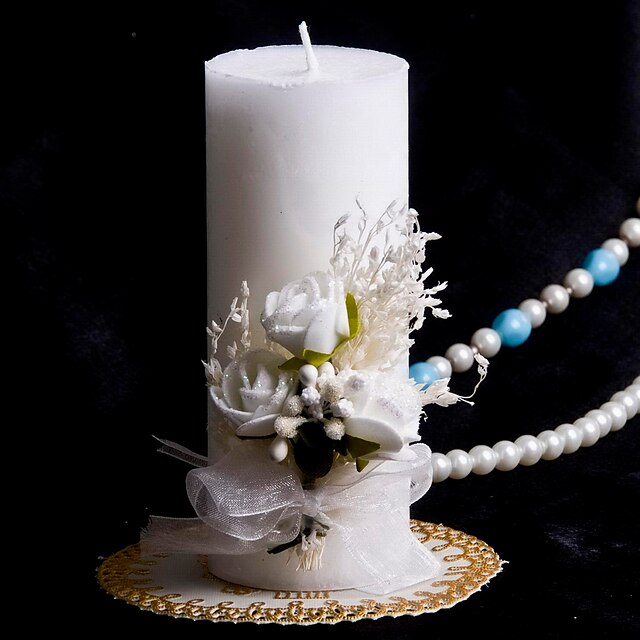  Colorful Candle With Bowknot Coral Wedding Wedding Ceremony Beautiful