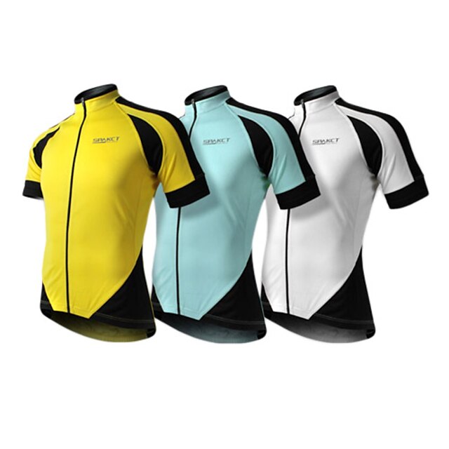  SPAKCT 100% polyester Professionele Ademende korte mouw Fietsen Jersey voor mannen (3 kleuren)
