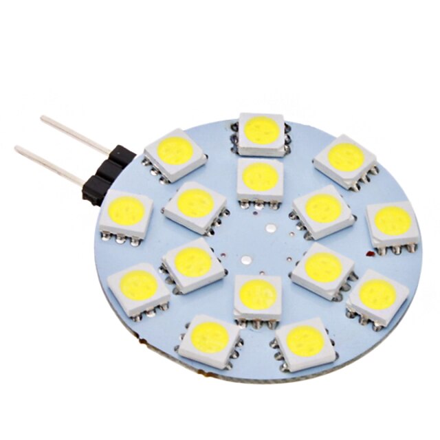  2W G4 LED-lampor med G-sockel 15 SMD 5050 150 lm Naturlig vit AC 12 V