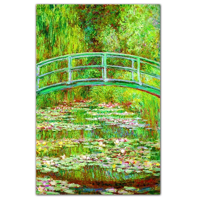  Το Waterlily Pond με την ιαπωνική γέφυρα, 1899 από τον Claude Monet Διάσημοι Εκτύπωση Art