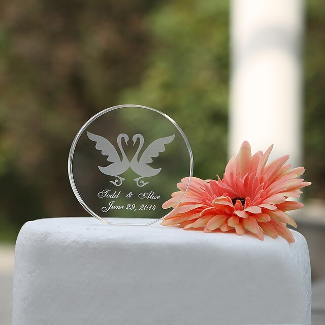  Cake Topper Garden Theme Classic Theme Hearts Classic Couple Crystal Wedding Bridal Shower with Gift Box