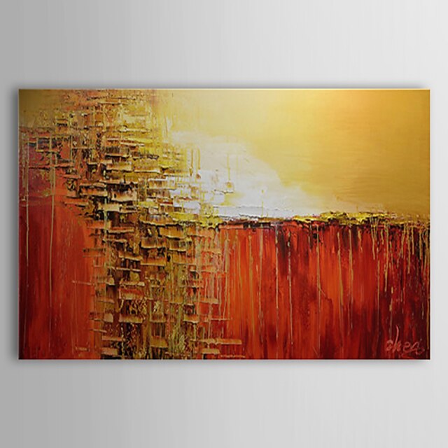  Hang-geschilderd olieverfschilderij Handgeschilderde - Abstract Klassiek Inclusief Inner Frame / Uitgerekt canvas